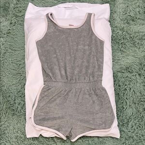 Kids Gray Sleeveless Romper